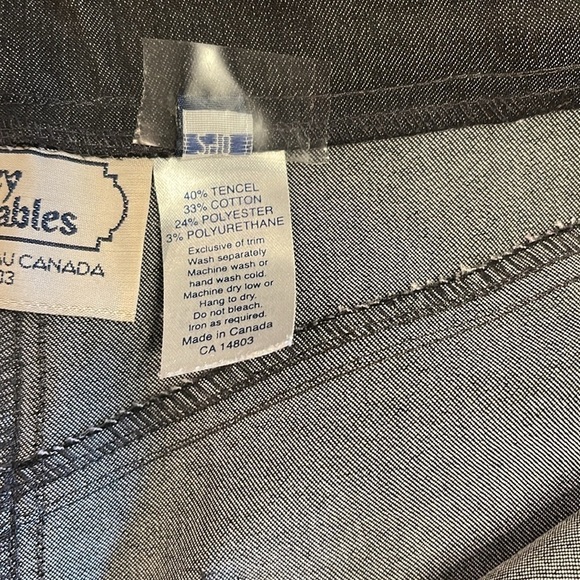 Tilley Sz 8 dark  indigo stretch blue jeans with front/back pockets - Picture 6 of 9